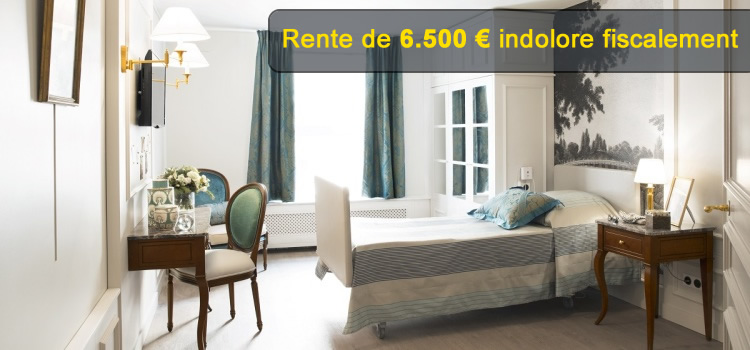 chambre médicalisée avec une rente de 6500 euros non imposable